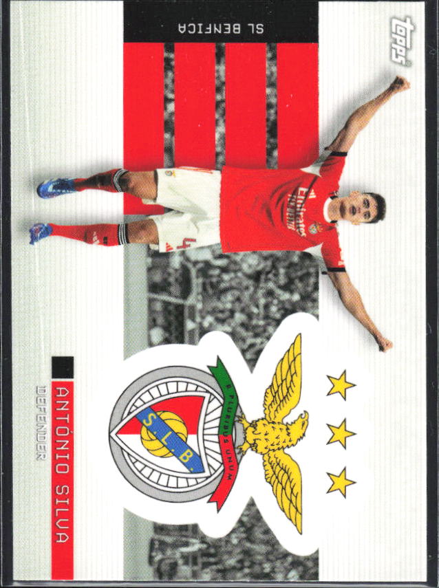 António Silva 2025-26 SL Benfica Team Set Soaring Eagle #45 – framsida