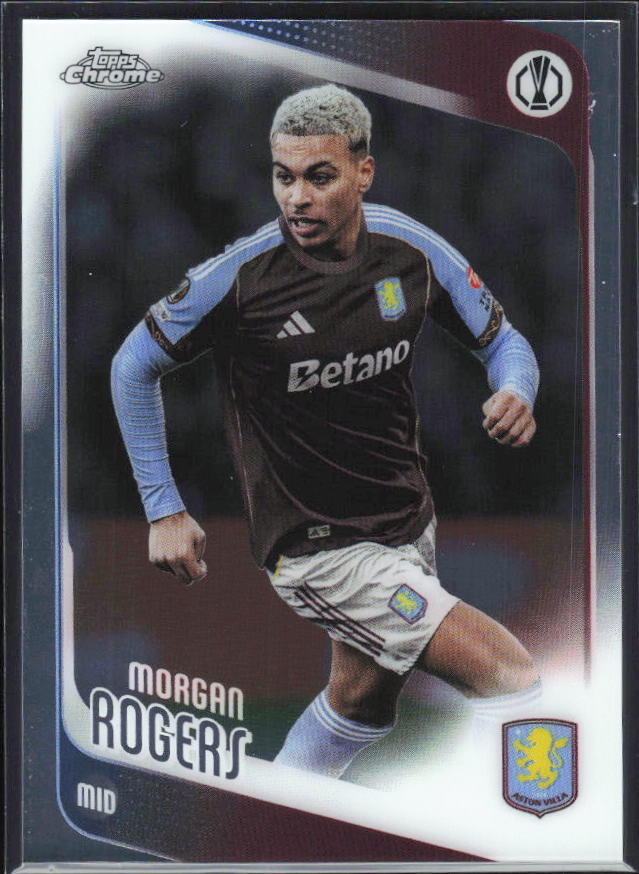 Morgan Rogers 2025-26 Chrome UEFA #197 – framsida