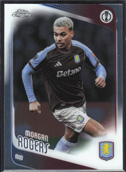 Morgan Rogers 2025-26 Chrome UEFA #197 – framsida