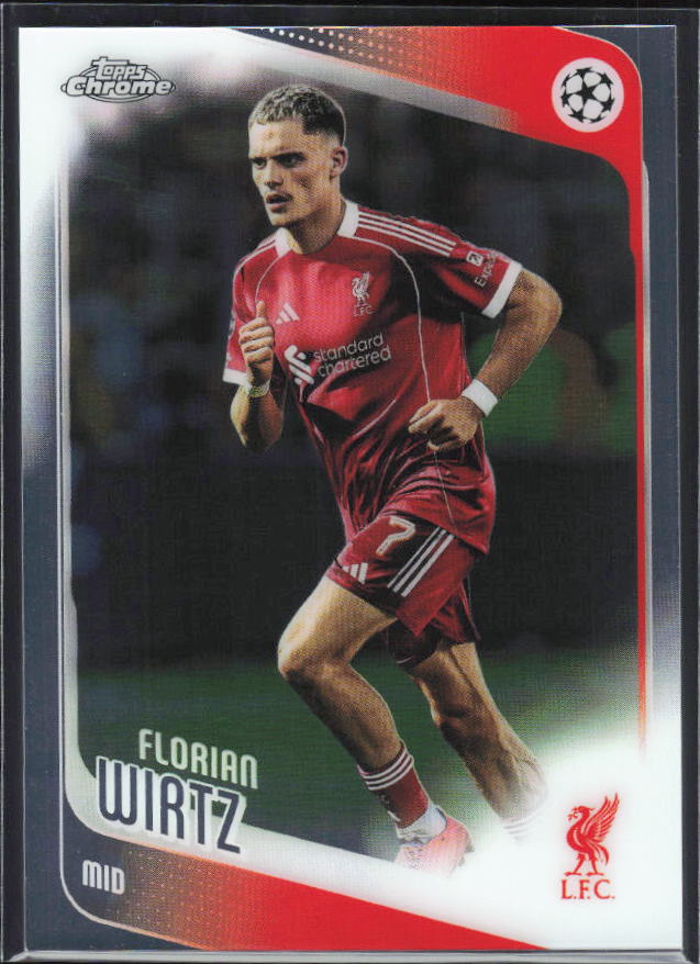 Florian Wirtz 2025-26 Chrome UEFA #74 – framsida