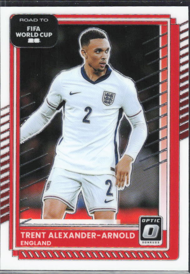 Trent Alexander-Arnold 2025-26 Donruss Road to FIFA WC Optic #71 – framsida