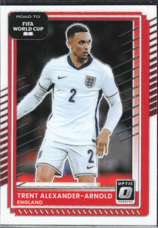 Trent Alexander-Arnold 2025-26 Donruss Road to FIFA WC Optic #71 – framsida