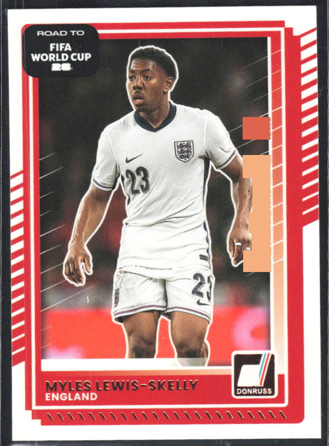 Myles Lewis-Skelly 2025-26 Donruss Road to FIFA WC #72 – framsida