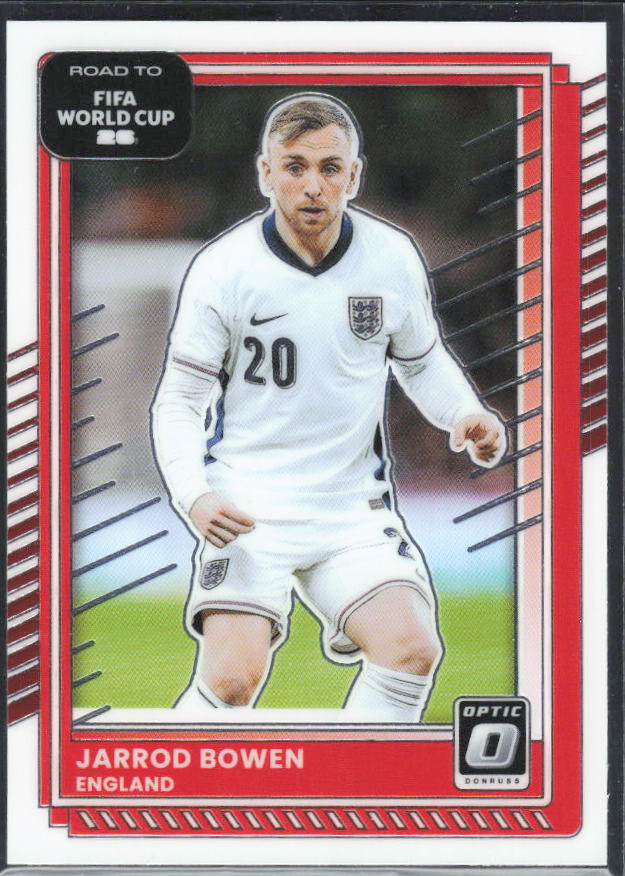 Jarrod Bowen 2025-26 Donruss Road to FIFA WC Optic #73 – framsida