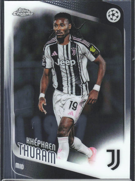 Khéphren Thuram 2025-26 Chrome UEFA #71 – framsida