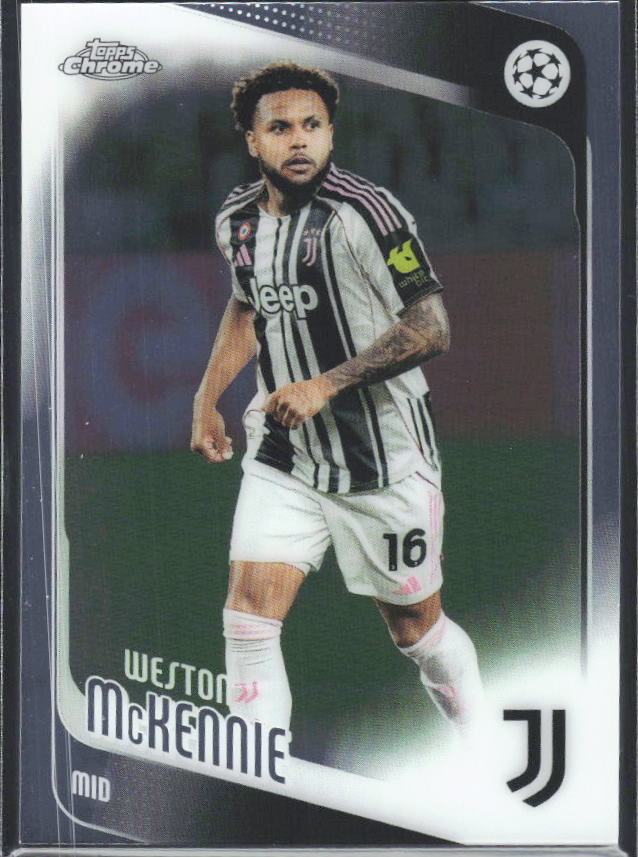 Weston McKennie 2025-26 Chrome UEFA #15 – framsida