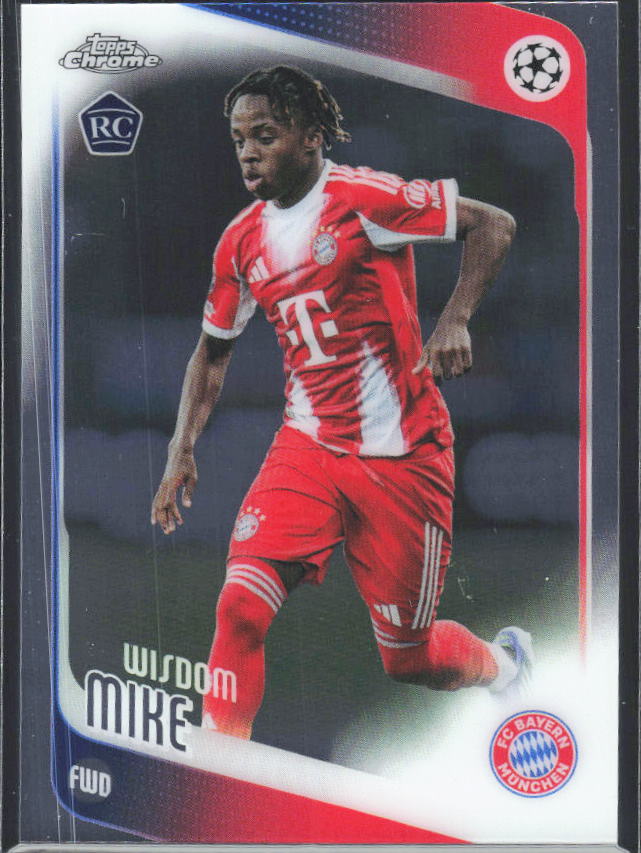 Wisdom Mike 2025-26 Chrome UEFA RC #88 – framsida