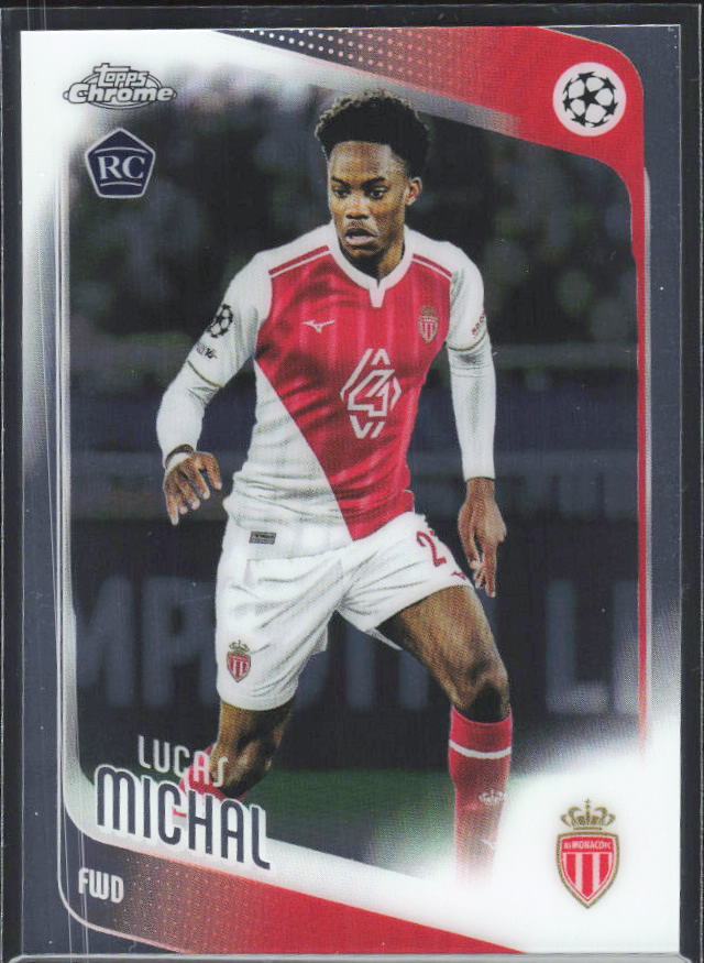Lucas Michal 2025-26 Chrome UEFA RC #94 – framsida