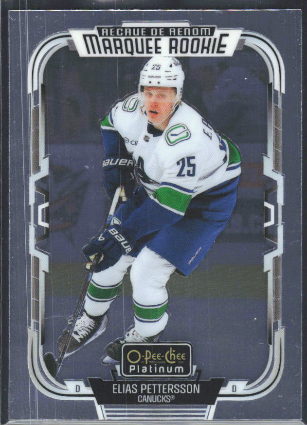 Elias Pettersson 2025-26 O-Pee-Chee Platinum Marquee Rookie #261 – framsida