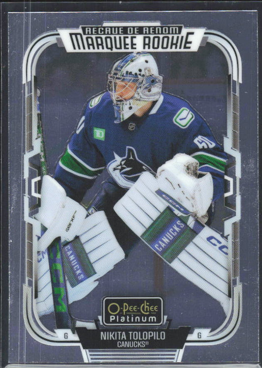 Nikita Tolopilo 2025-26 O-Pee-Chee Platinum Marquee Rookie #264 – framsida