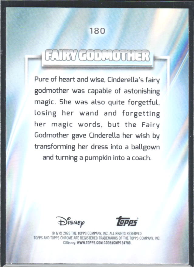 Fairy Godmother 2026 Chrome Disney #180 – baksida