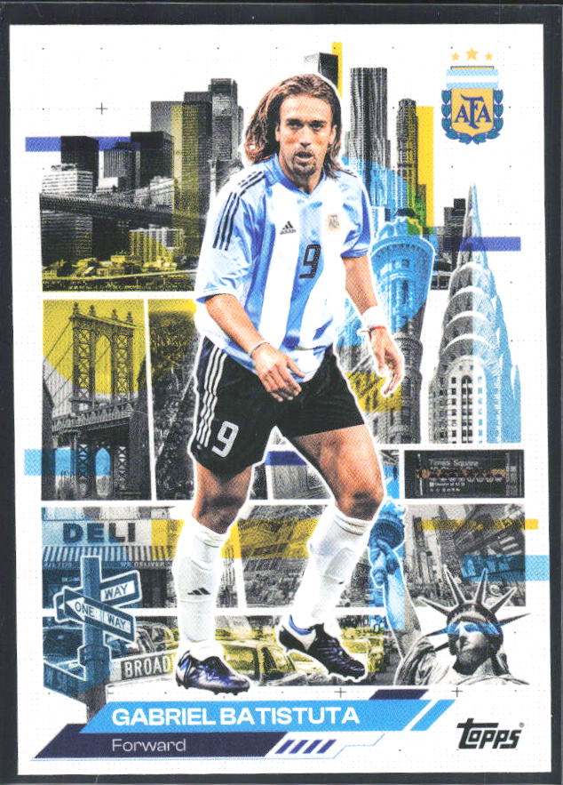 Gabriel Batistuta 2026 Argentina Team Set AFA in the Apple #46 – framsida