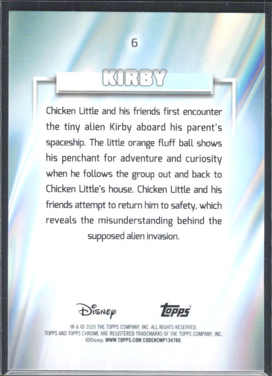 Kirby 2026 Chrome Disney #6 – baksida