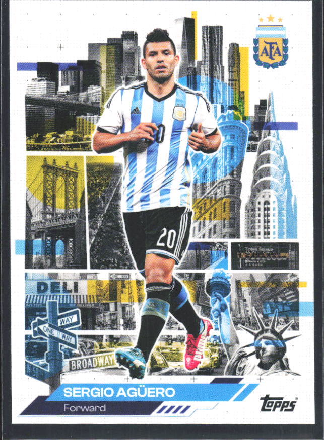 Sergio Agüero 2026 Argentina Team Set AFA in the Apple #45 – framsida