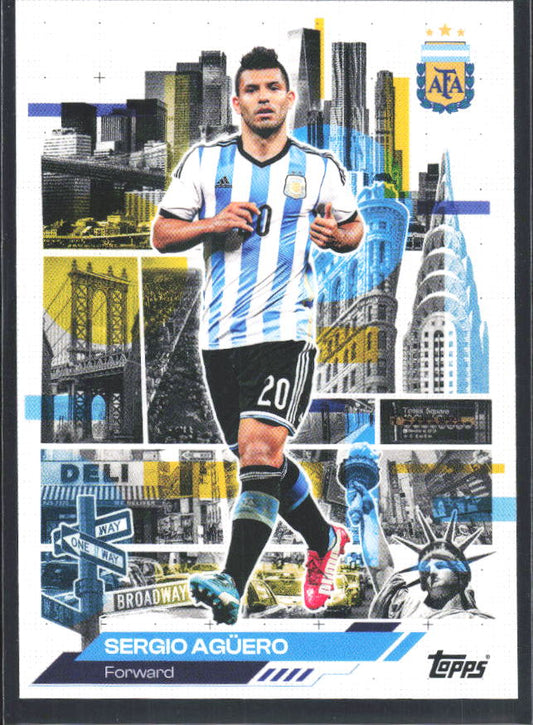 Sergio Agüero 2026 Argentina Team Set AFA in the Apple #45 – framsida