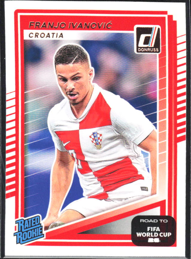 Franjo Ivanović 2025-26 Donruss Road to FIFA WC Rated Rookie #204 – framsida