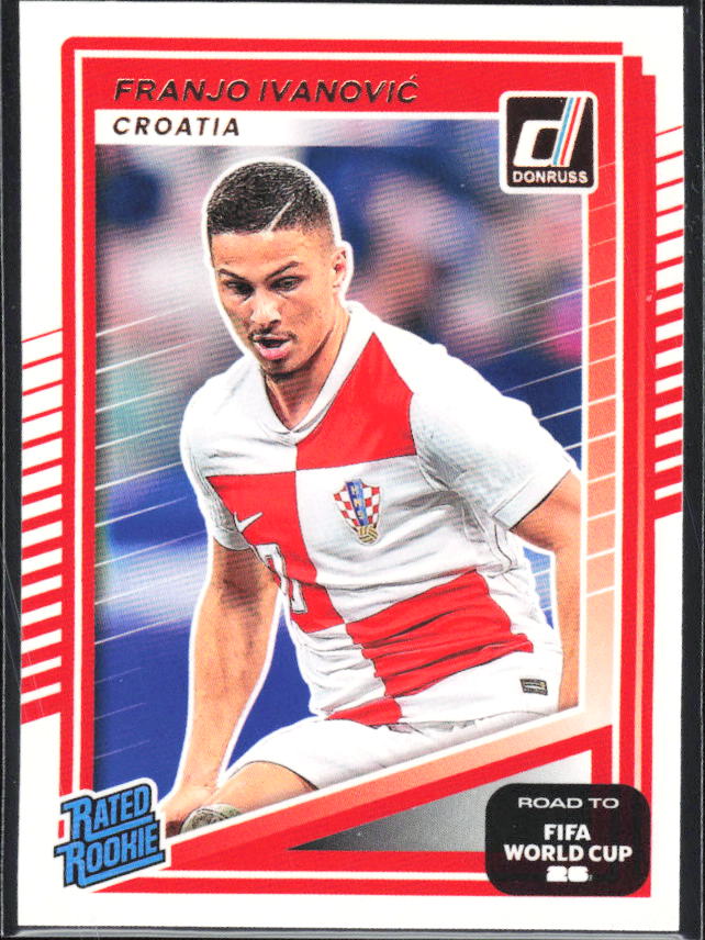 Franjo Ivanović 2025-26 Donruss Road to FIFA WC Rated Rookie #204 – framsida