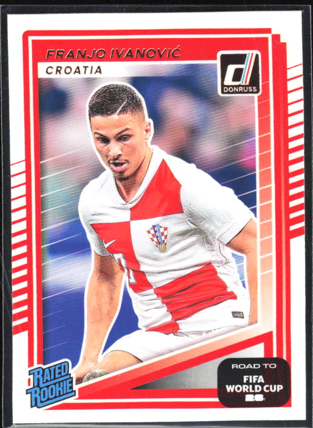 Franjo Ivanović 2025-26 Donruss Road to FIFA WC Rated Rookie #204 – framsida