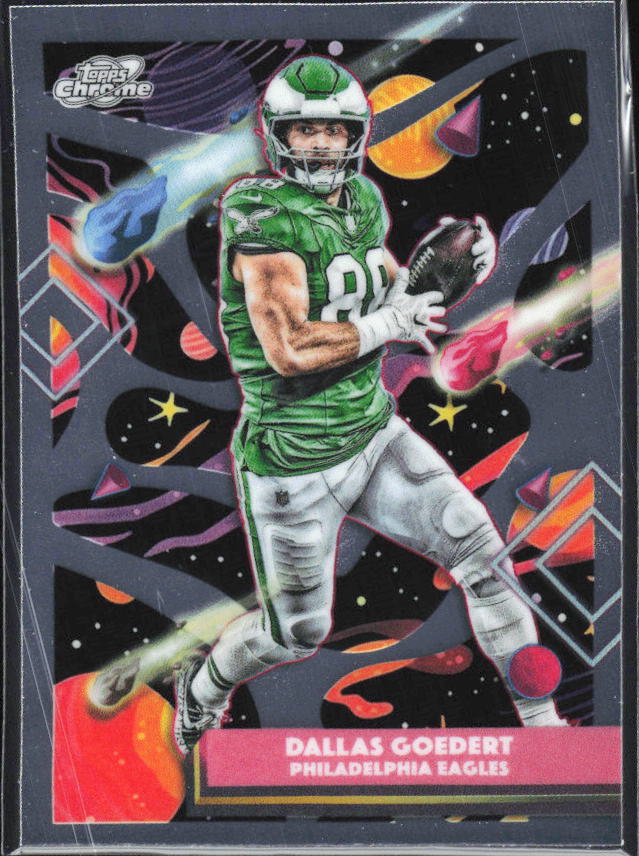Dallas Goedert 2025 Cosmic Chrome #81 – framsida