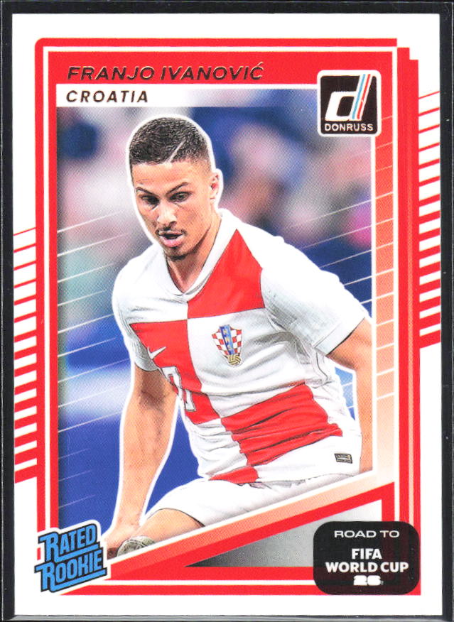 Franjo Ivanović 2025-26 Donruss Road to FIFA WC Rated Rookie #204 – framsida
