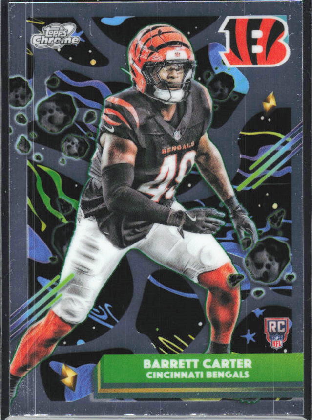 Barrett Carter 2025 Cosmic Chrome RC #121 – framsida