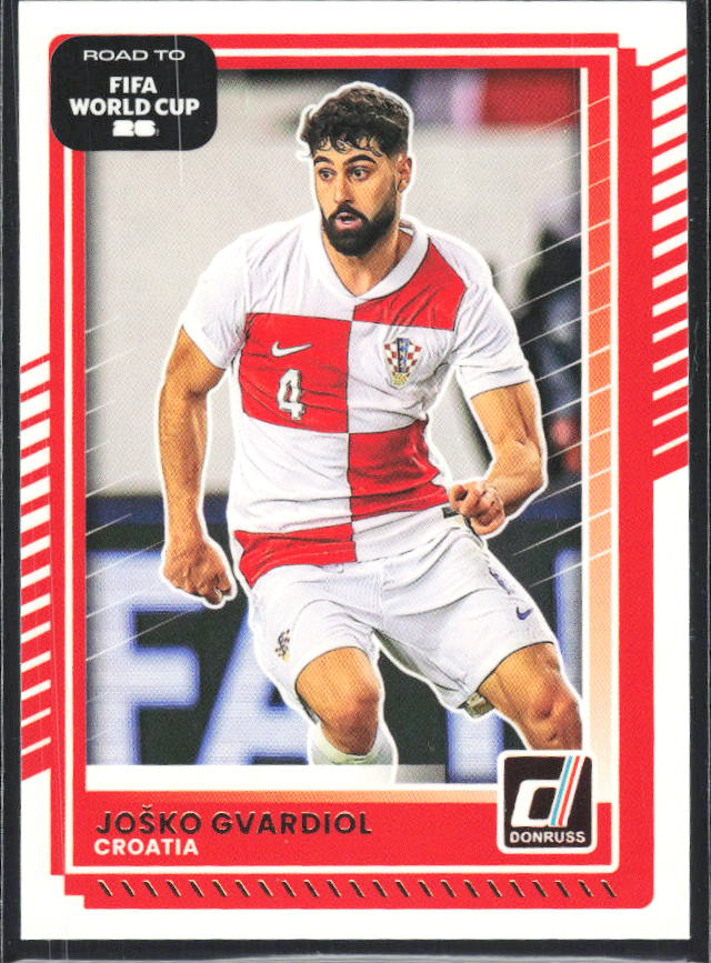 Joško Gvardiol 2025-26 Donruss Road to FIFA WC #57 – framsida