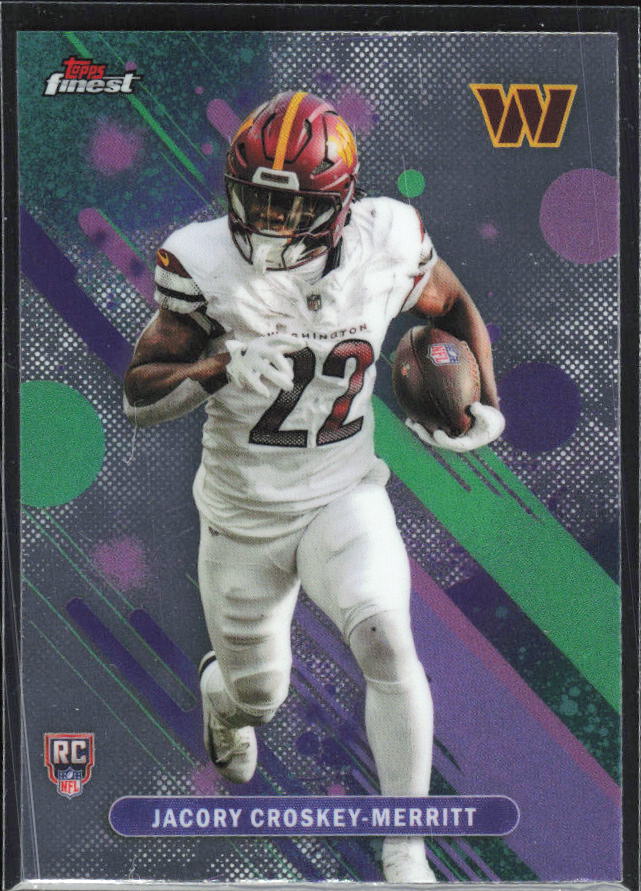 Jacory Croskey-Merritt 2025 Finest Common RC #21 – framsida