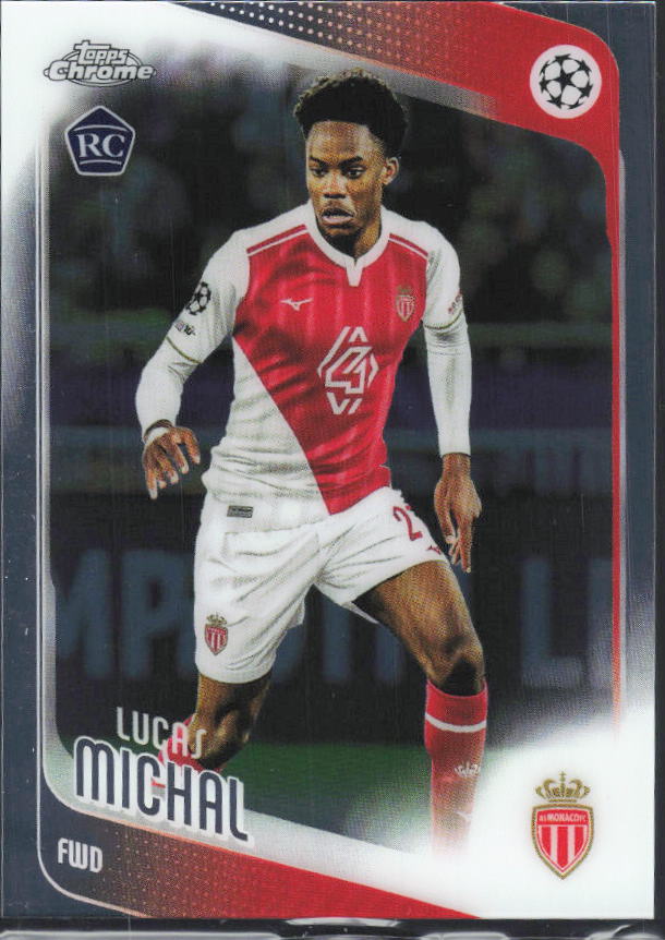 Lucas Michal 2025-26 Chrome UEFA RC #94 – framsida