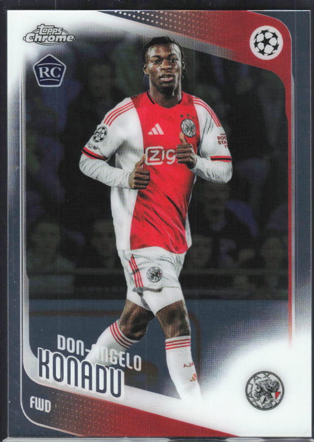 Don-Angelo Konadu 2025-26 Chrome UEFA RC #173 – framsida