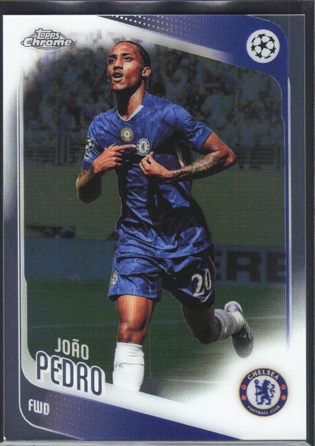 João Pedro 2025-26 Chrome UEFA #184 – framsida