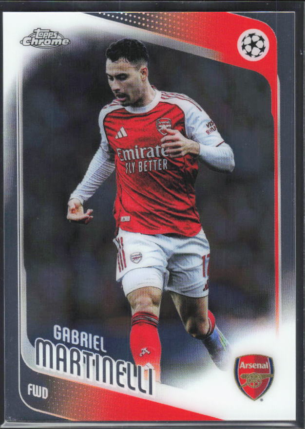 Gabriel Martinelli 2025-26 Chrome UEFA #19 – framsida