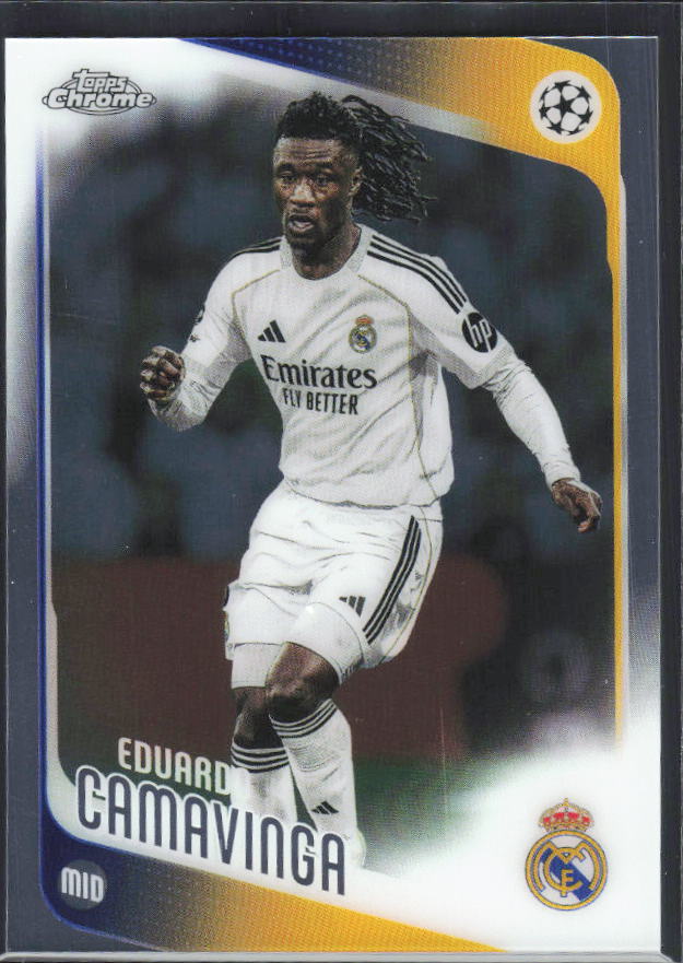 Eduardo Camavinga 2025-26 Chrome UEFA #31 – framsida