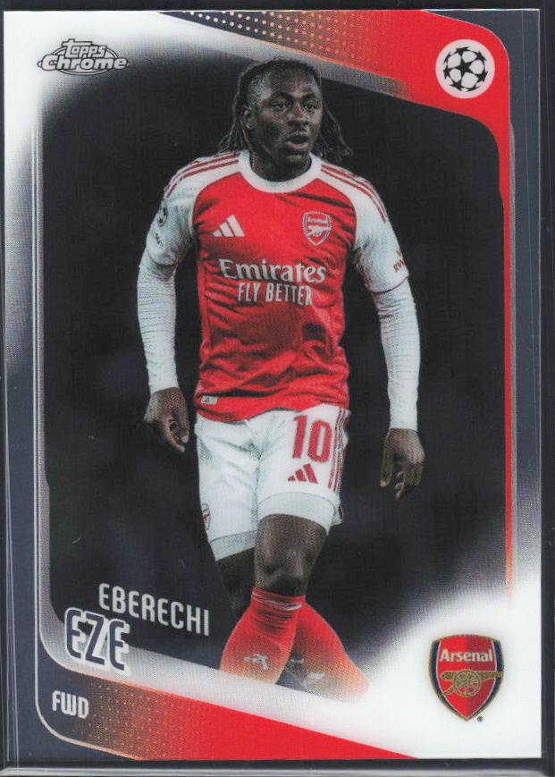 Eberechi Eze 2025-26 Chrome UEFA #194 – framsida