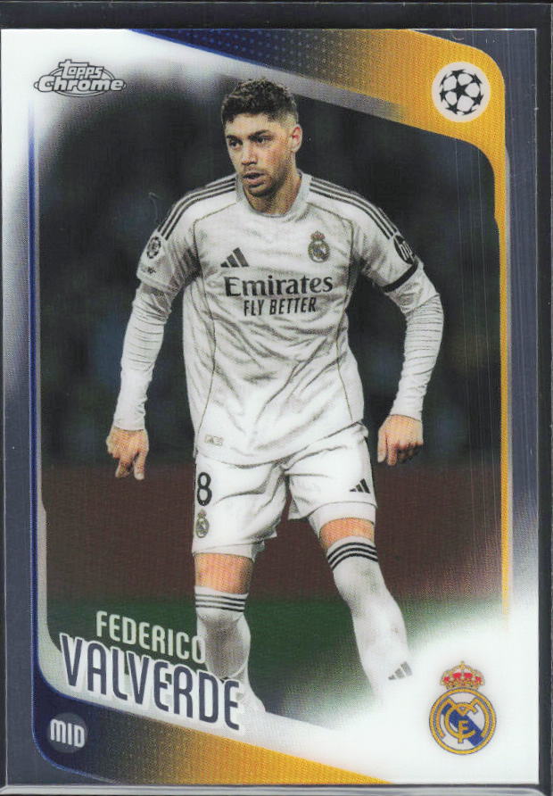Federico Valverde 2025-26 Chrome UEFA #65 – framsida