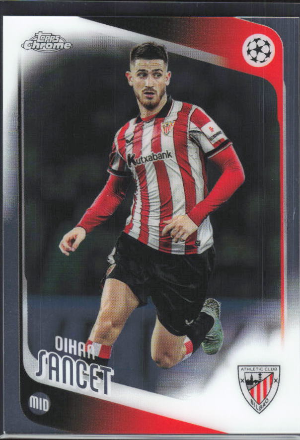 Oihan Sancet 2025-26 Chrome UEFA #195 – framsida