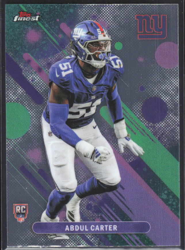 Abdul Carter 2025 Finest Common RC #37 – framsida