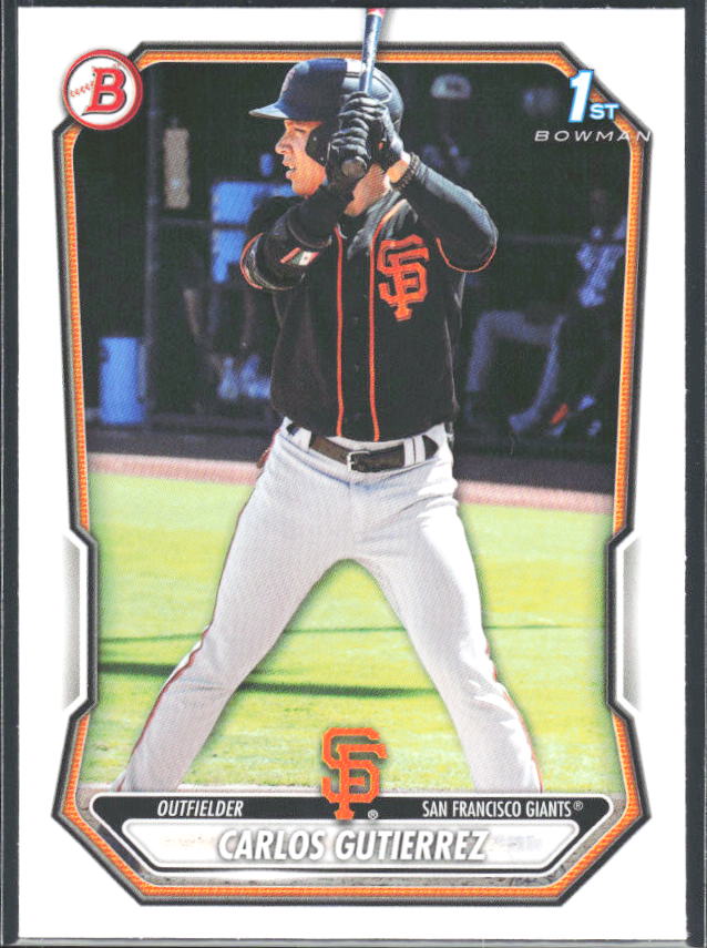 Carlos Gutierrez 2026 Bowman 1st Prospects #BP-14 – framsida