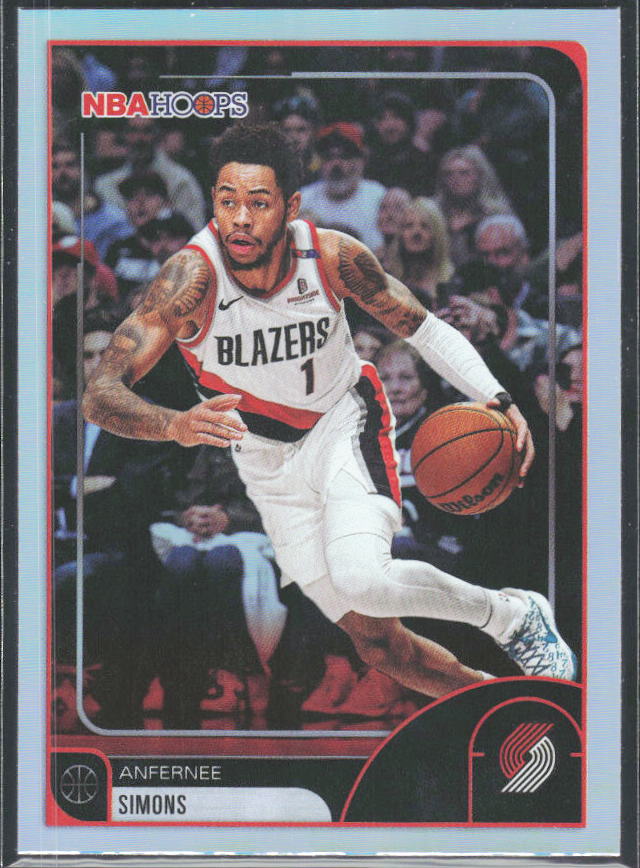 Anfernee Simons 2025-26 NBA Hoops #95 – framsida