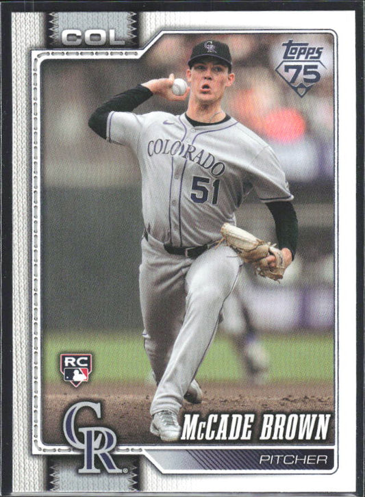 McCade Brown 2026 Series 2 RC #595 – framsida