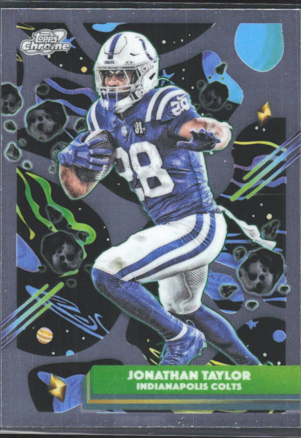 Jonathan Taylor 2025 Cosmic Chrome #42 – framsida