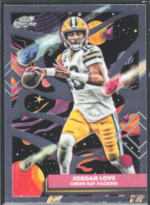 Jordan Love 2025 Cosmic Chrome #35 – framsida