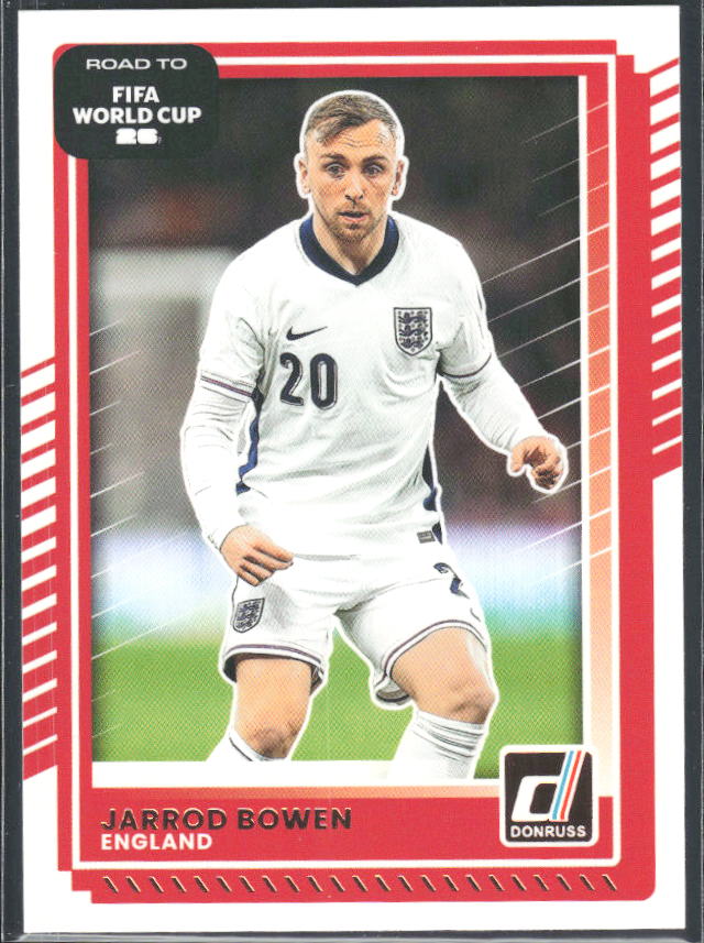 Jarrod Bowen 2025-26 Donruss Road to FIFA WC #73 – framsida