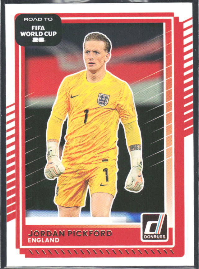 Jordan Pickford 2025-26 Donruss Road to FIFA WC #64 – framsida