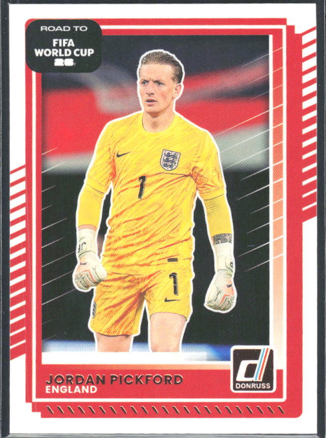 Jordan Pickford 2025-26 Donruss Road to FIFA WC #64 – framsida