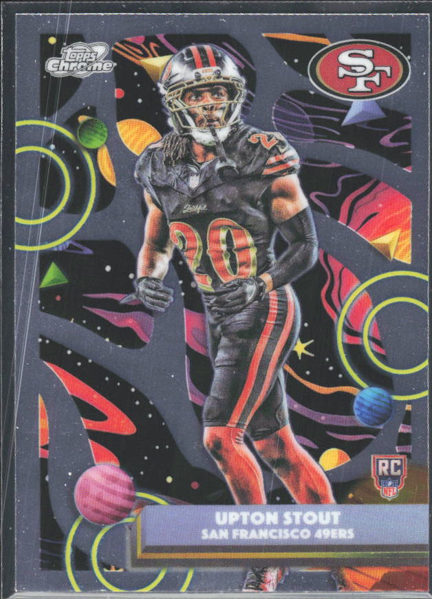 Upton Stout 2025 Cosmic Chrome RC #188 – framsida