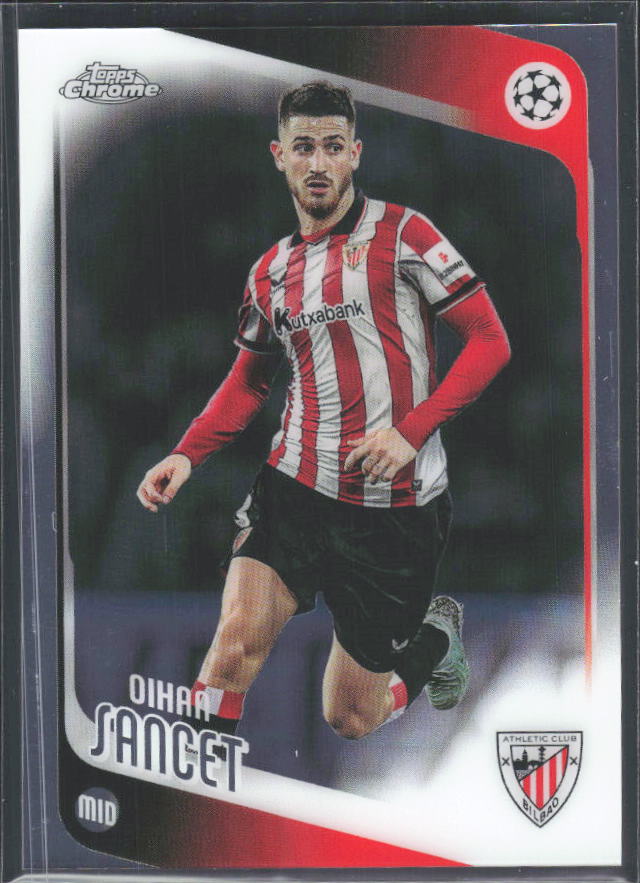 Oihan Sancet 2025-26 Chrome UEFA #195 – framsida