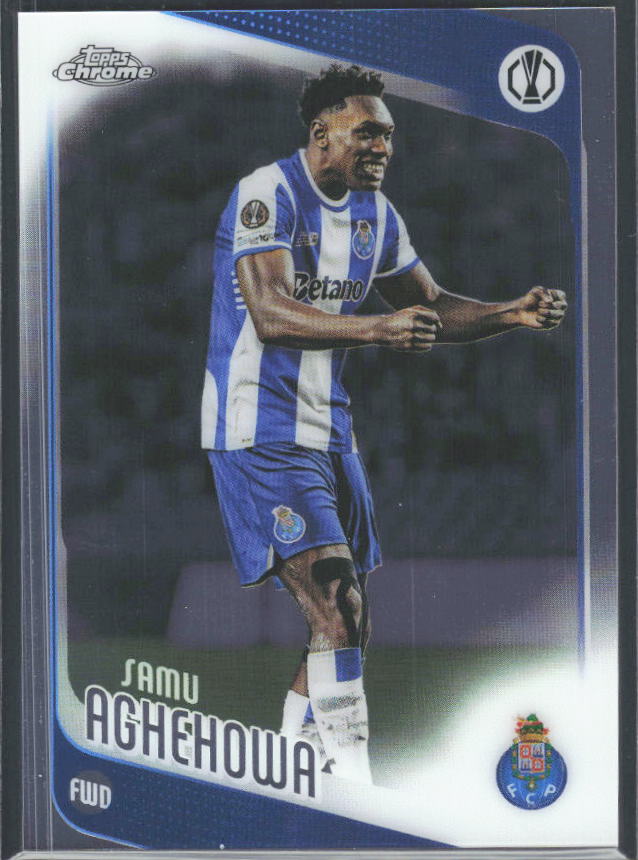 Samu Aghehowa 2025-26 Chrome UEFA #133 – framsida
