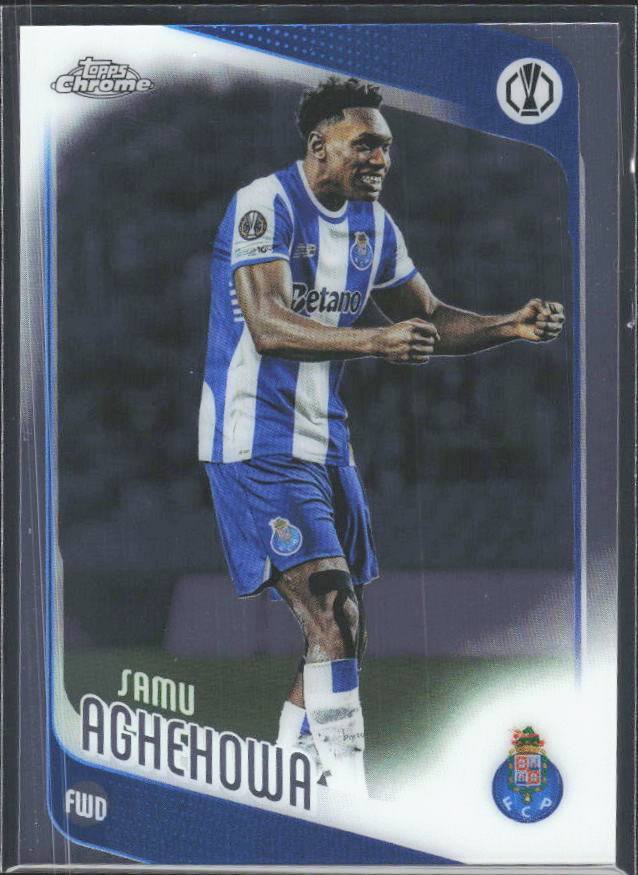 Samu Aghehowa 2025-26 Chrome UEFA #133 – framsida