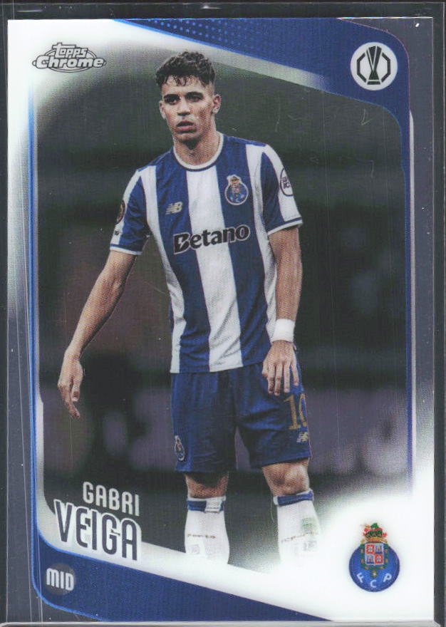 Gabri Veiga 2025-26 Chrome UEFA #87 – framsida