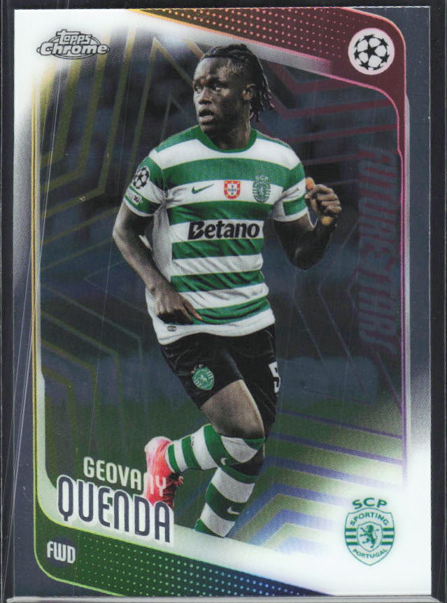 Geovany Quenda 2025-26 Chrome UEFA Future Stars #95 – framsida
